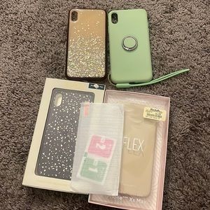 iPhone XS Bundle 4 cases and 1 screen protector